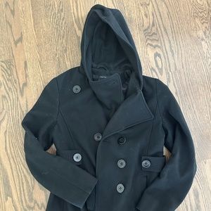 Calvin Klein black size 10 waist length wool jacket